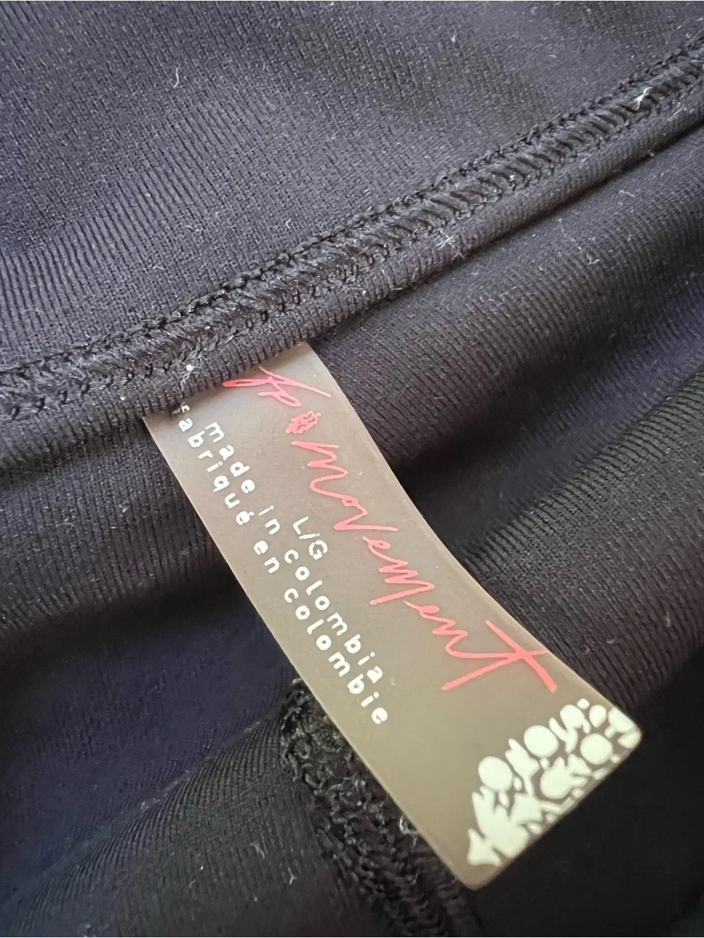 Free People Black High-Waist Bike Shorts